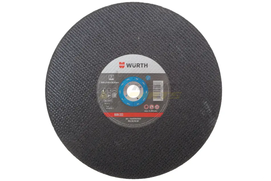 Диск відрізний для сталі 355x3.0x25.4 mm, RED STRIPE {арт. } WURTH 1669203502 (фото 1)