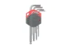 Набір ключів Г-подібних HEX з кулькою, SW1,5-10 mm, 9 шт., RED STRIPE {арт. 575241 100} WURTH 575241100 (фото 1)