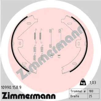 Гальмiвнi колодки барабаннi ZIMMERMANN 109901589