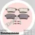 Гальмiвнi колодки дисковi заднi ZIMMERMANN 246921601 (фото 1)