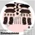 Тормозные колодки дисковые задние ZIMMERMANN 259872002 (фото 1)